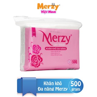 [Đơn 499k tặng 2 Khăn khô 250g]Khăn khô đa năng cho bé Merzy cho bé 500 Gram Kích Thước 14x19 Cm