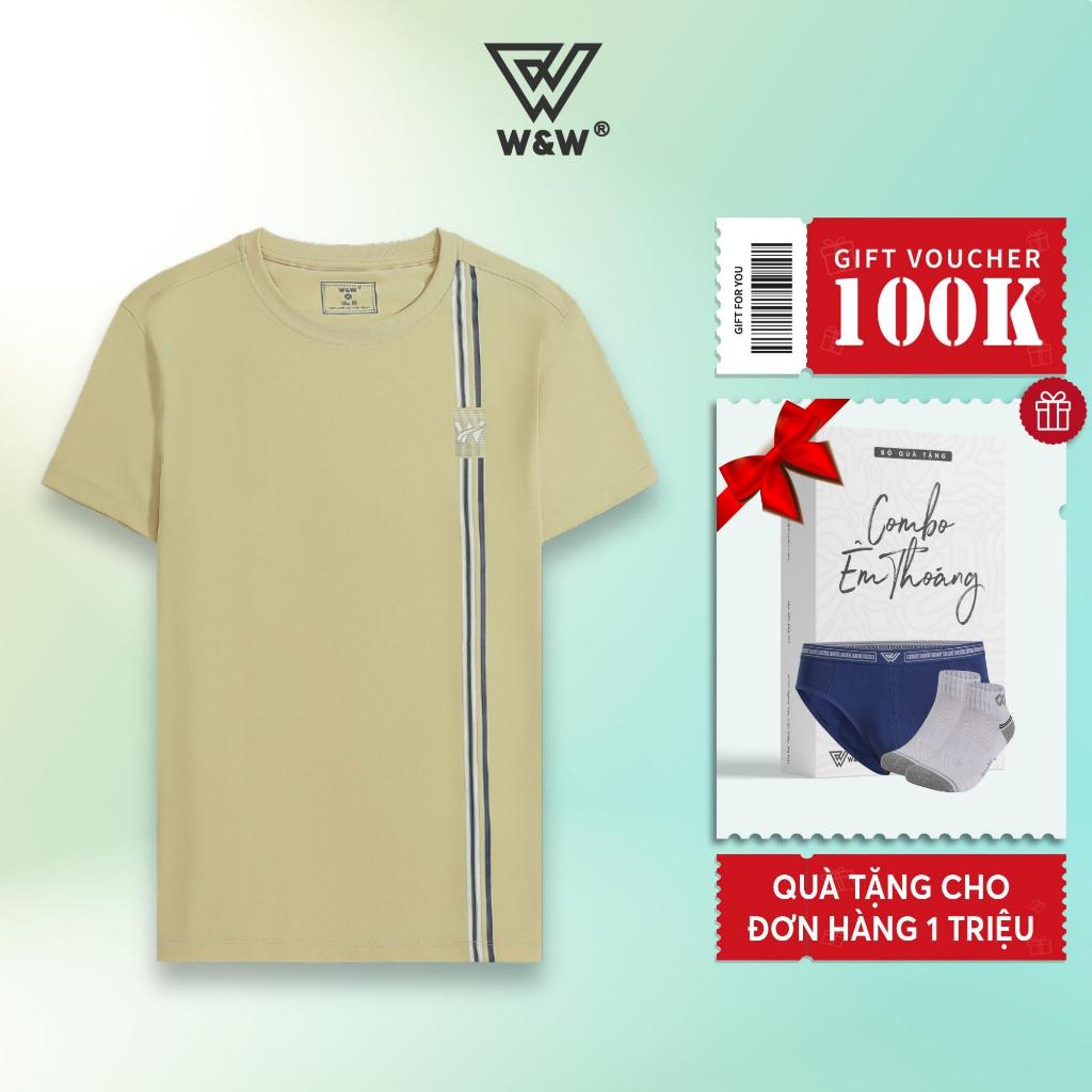 Áo Tshirt Nam W&W  Vải Coolmax Cao Cấp Thoáng Khí, Thấm Hút Mồ Hôi, Thời Trang Trẻ Trung WTS58S