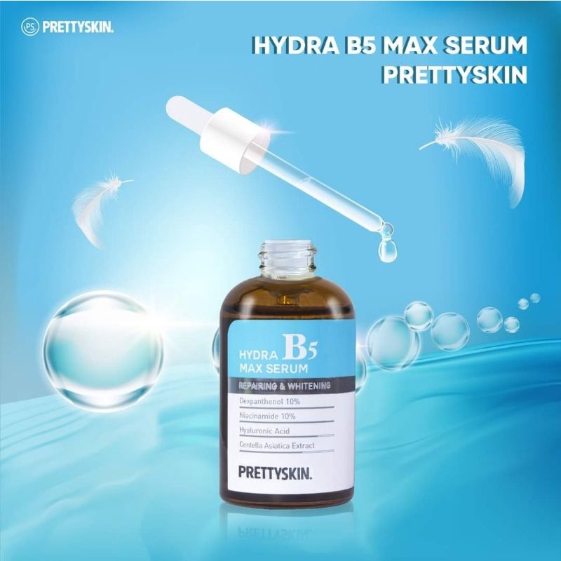 Tinh Chất Phục Hồi Da HYDRA MAX SERUM B5 PRETTYSKIN, Giúp Dưỡng Trắng, Phục Hồi Da,ngăn ngừa mụn se khít lỗ chân lông