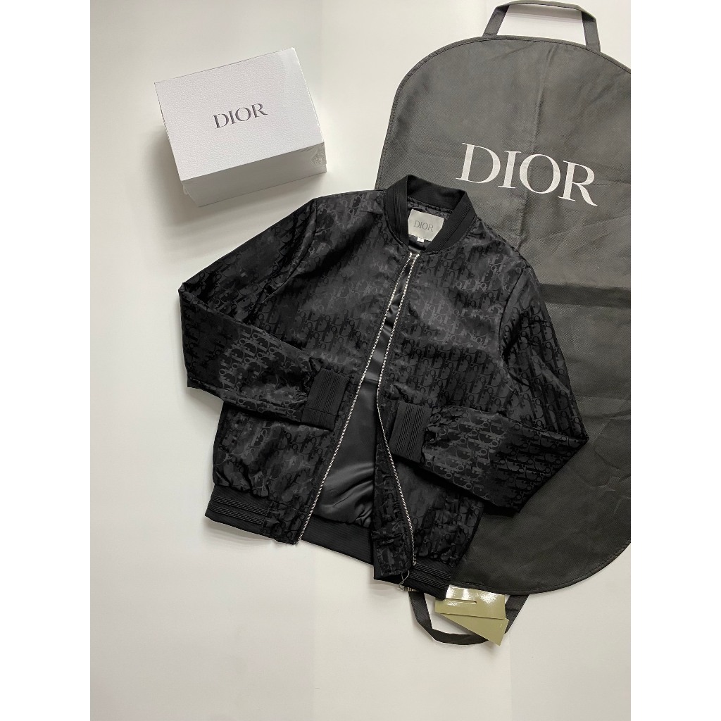 Áo Khoác Bomber Dior Vân New - Áo khoác vân dệt kèm video