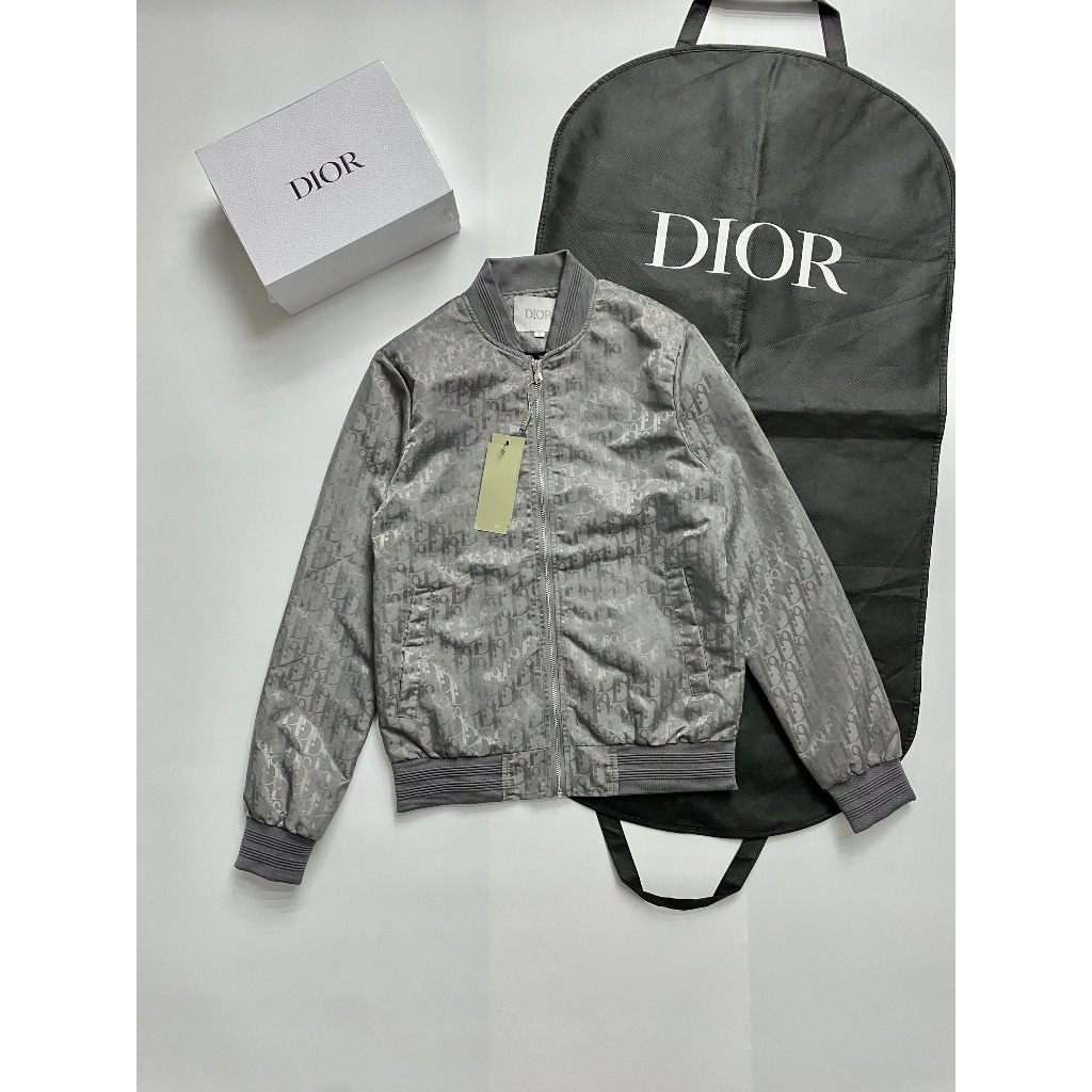 Áo Khoác Bomber Dior Vân New - Áo khoác vân dệt kèm video