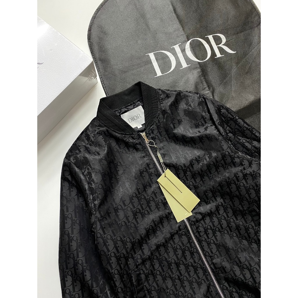 Áo Khoác Bomber Dior Vân New - Áo khoác vân dệt kèm video