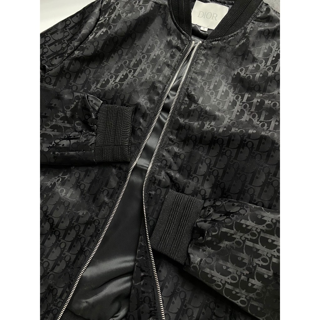 Áo Khoác Bomber Dior Vân New - Áo khoác vân dệt kèm video