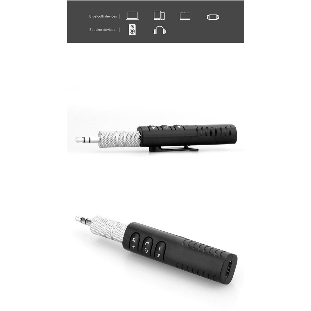 Bộ Thu Tín Hiệu Âm Thanh Không Dây Kết Nối Bluetooth 3.5mm AUX Cho Xe Hơi