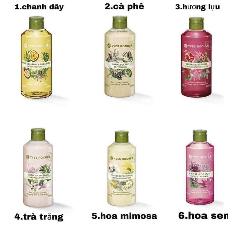 Sửa tắm Yves rocher thiên nhiên