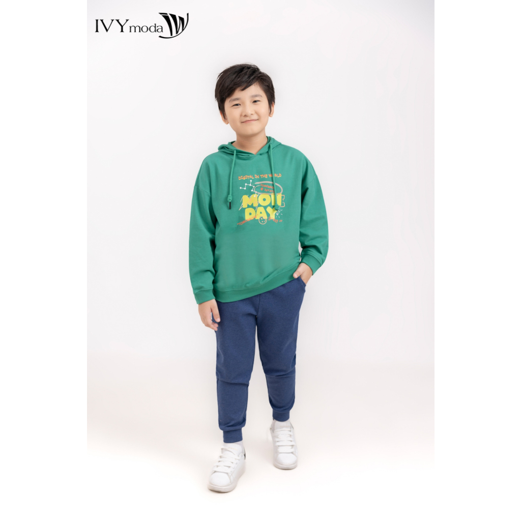 Quần Thun dài bo gấu bé trai IVY moda MS 22K1566