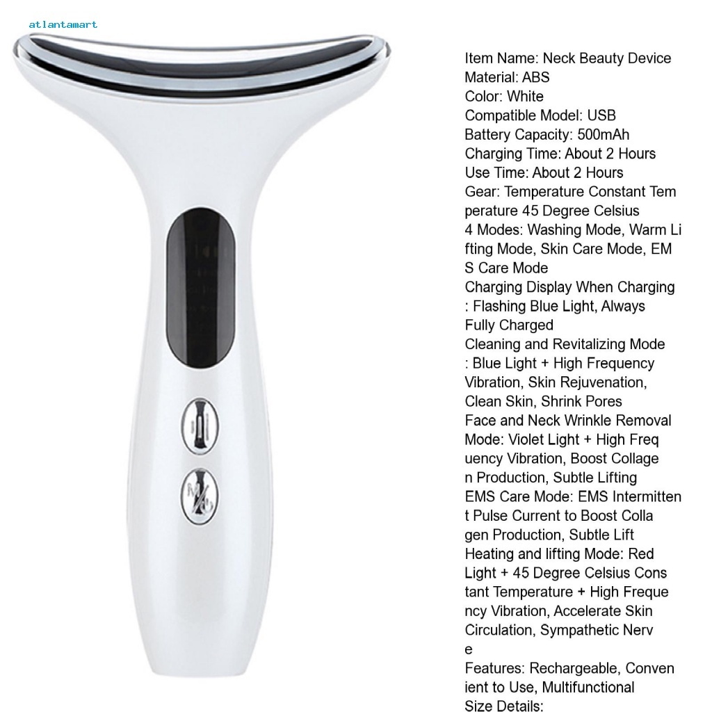 Máy massage nâng cơ mặt đèn LED xóa nếp nhăn cổ làm đẹp và trẻ hóa làn da, máy massage đẩy tinh chất làm thon gọn mặt