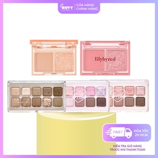 Bảng Phấn Mắt Lilybyred Cupid Clud Mood Keyboard Palette (10.5g), Little Bitty Moment Eyeshadow 2 ô (2g)