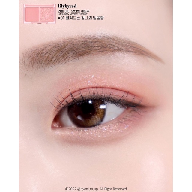 Bảng Phấn Mắt Lilybyred Cupid Clud Mood Keyboard Palette , Little Bitty Moment Eyeshadow 2 ô