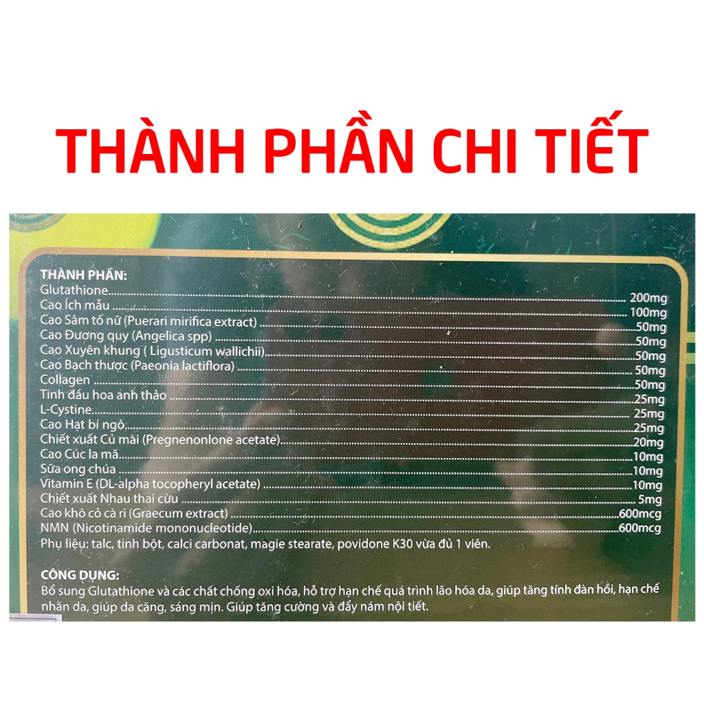 Hộp 2 lọ x 30 viên Sâm Ngọc Nữ Beauty Queen Spa  giúp đẹp sáng da, tăng nội tiết tố nữ - 2 lọ x 30 viên