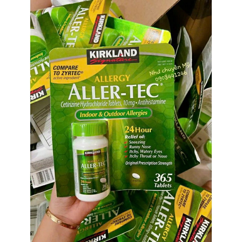 Viên uống kirkland aller-tec 365 viên
