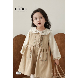 Set váy nhung tăm bé gái mùa đông cao cấp 1-11y