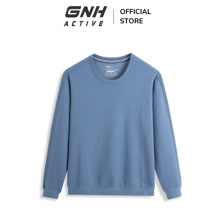 Áo nỉ nam thu đông tay dài GNH Active Áo dài tay nam chất nỉ dày dặn rộng rãi vận động thể thao thoải mái | GNH ASN23037