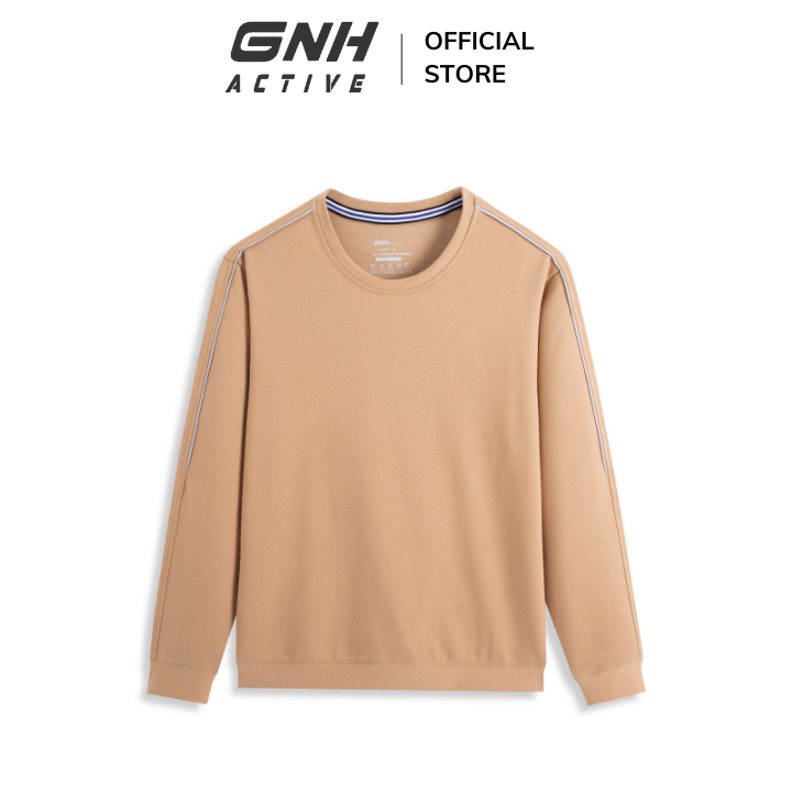 Áo nỉ nam thu đông tay dài GNH Active  nỉ dài tay nam chất nỉ dày dặn cao cấp vận động thể thao thoải mái | GNH ASN23038