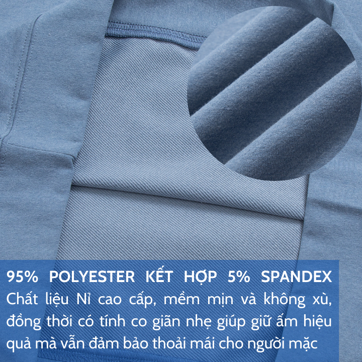 Áo nỉ nam thu đông tay dài GNH Active  nỉ dài tay nam chất nỉ dày dặn cao cấp vận động thể thao thoải mái | GNH ASN23038