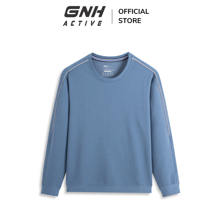 Áo nỉ nam thu đông tay dài GNH Active  nỉ dài tay nam chất nỉ dày dặn cao cấp vận động thể thao thoải mái | GNH ASN23038