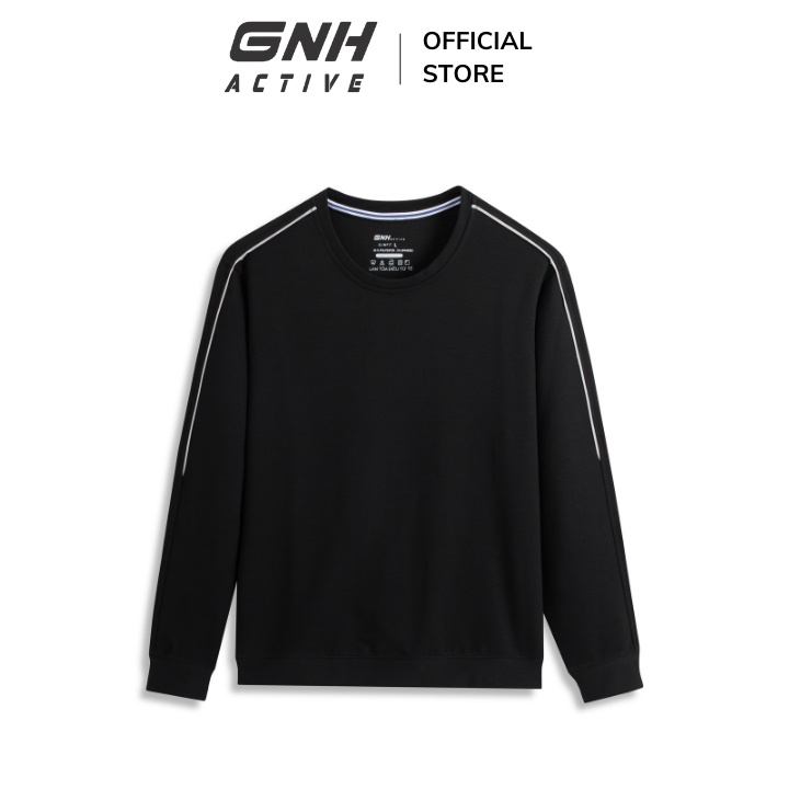 Áo nỉ nam thu đông tay dài GNH Active  nỉ dài tay nam chất nỉ dày dặn cao cấp vận động thể thao thoải mái | GNH ASN23038