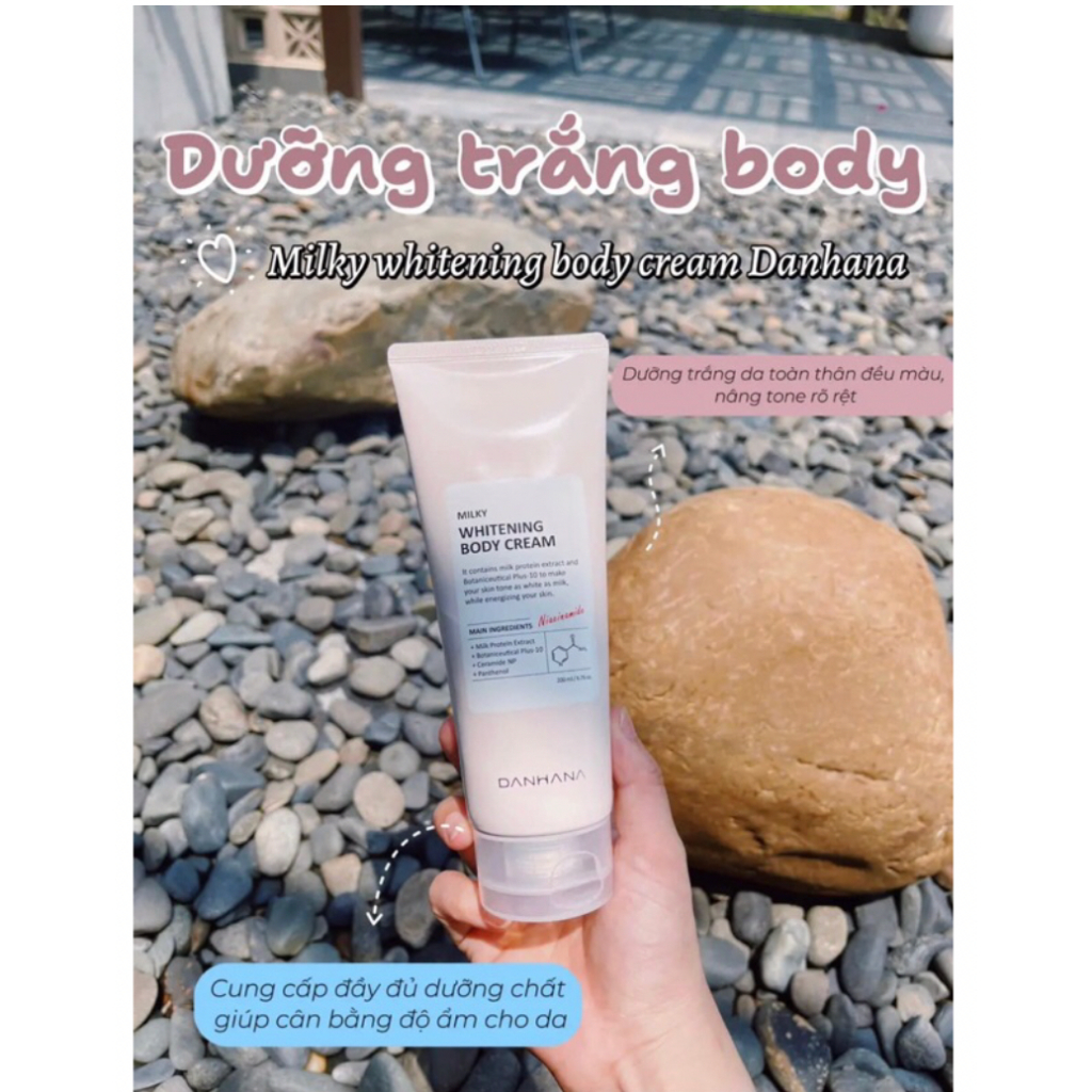 Kem Dưỡng Trắng Body, Nâng Tone Body Danhana 200ml