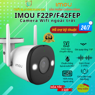 Camera wifi ngoài trời IMOU F22P F22FEP 2M F42P F42FEP 4M 2K có màu ban đêm- Hàng chính hãng bảo hành 2 năm