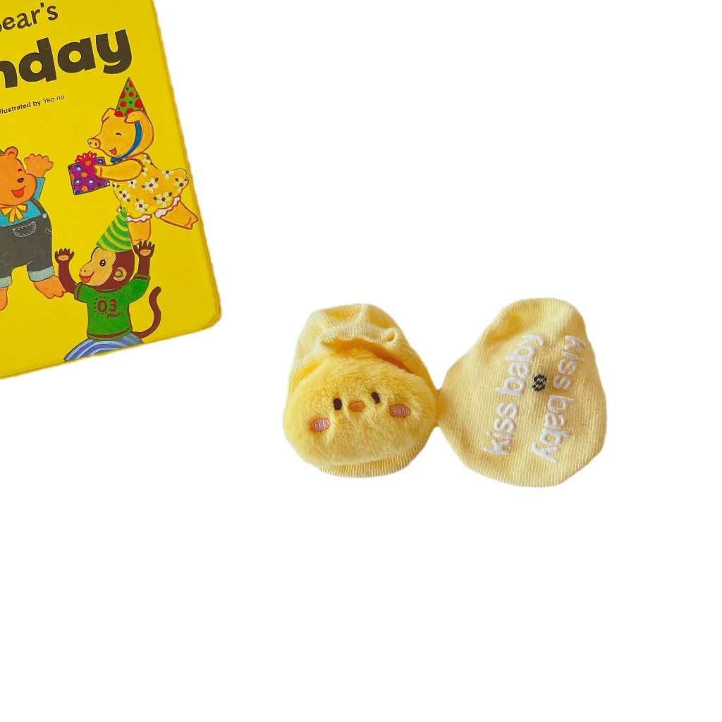 Tất vớ hình thú bông xù 3D siêu xinh xắn, đáng yêu có chống trơn trượt cho bé