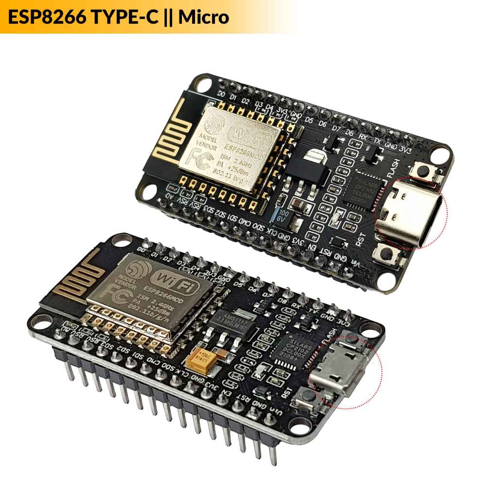 Module thu phát Wifi ESP8266 NodeMCU Lua CP2102 cho các ứng dụng thu thập dữ liệu và điều khiển qua sóng Wifi