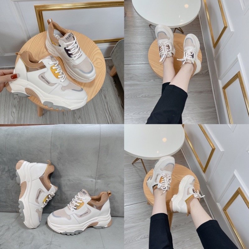 Giày thể thao nữ, sneaker độn đế cao cấp MiuMiu