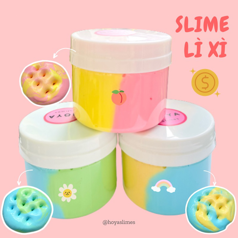 SLIME LÌ XÌ Slime Basic 200ml Phối Màu Dễ Thương Có Lì Xì Đồ Chơi Chất