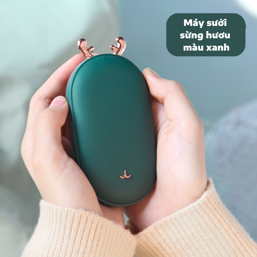 Máy sưởi mini cầm tay TMD cao cấp dung lượng cao 10000mAh túi sưởi ấm tích điện chườm nóng bụng kinh