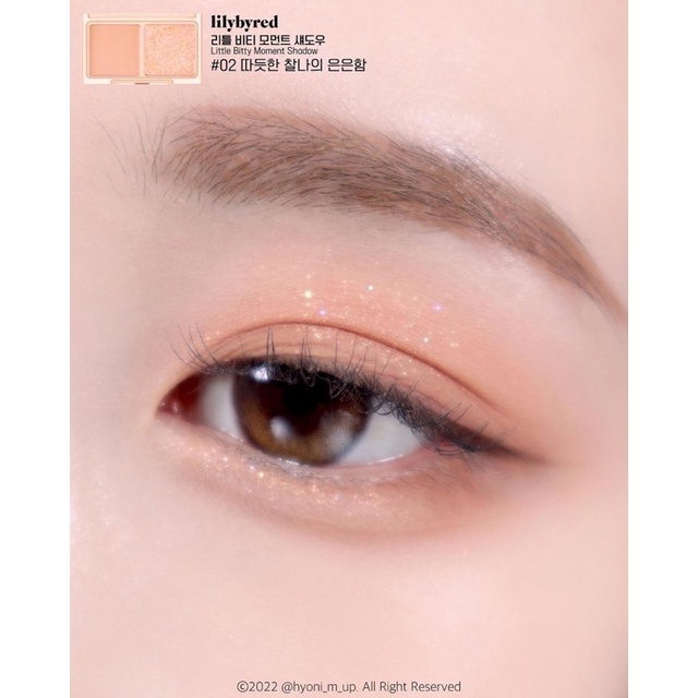 Bảng Phấn Mắt Lilybyred Cupid Clud Mood Keyboard Palette , Little Bitty Moment Eyeshadow 2 ô