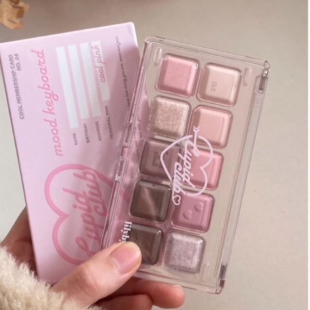 Bảng Phấn Mắt Lilybyred Cupid Clud Mood Keyboard Palette , Little Bitty Moment Eyeshadow 2 ô
