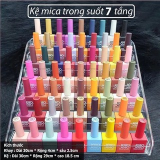 Kệ Nhiều Tầng Đựng Mực Xăm Kệ Nhựa Nhiều Tầng Đựng Đồ Nail Mi - Kệ sơn mica trưng bày nước sơn
