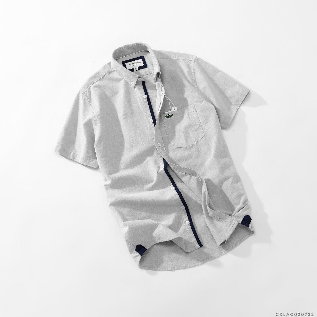 Aó sơ mi nam ngắn tay dư xịn LCST,Chất vải oxford,Form Slimfit,thấm hút mồ hôi,hàng VNXK