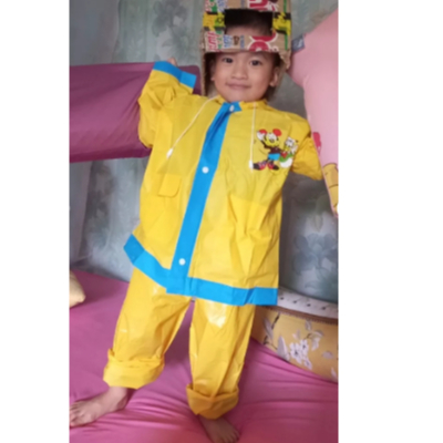 Áo mưa trẻ em, áo mưa BỘ cho bé xuất Nhật hình thú vui nhộn cho bé 2-10 tuổi