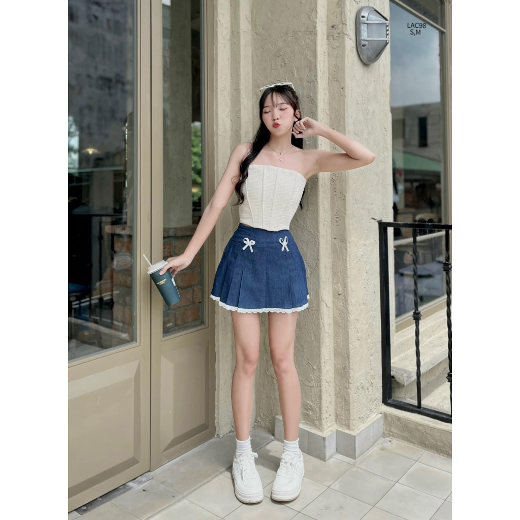 Áo corset QC mắt cáo phong cách sexy nữ tính CHIBEST LAC98