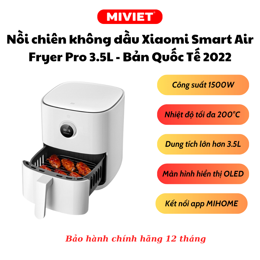 Nồi chiên không dầu Xiaomi Mi Smart Air Fryer 3.5L/4L  - Chính hãng - Bảo hành 12 tháng