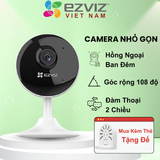 Camera WiFi Trong Nhà Ezviz C1C B 2MP 1080P chuẩn nén H265 - Đàm thoại 2 chiều