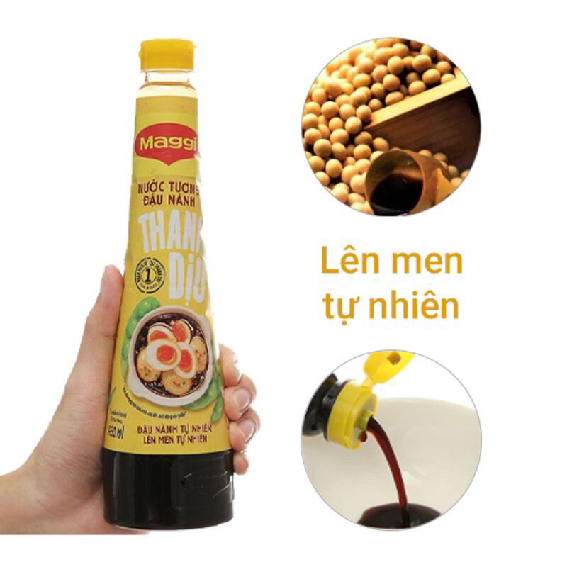 Chai 450ml nước tương đậu nành thanh diệu Maggi Nestle