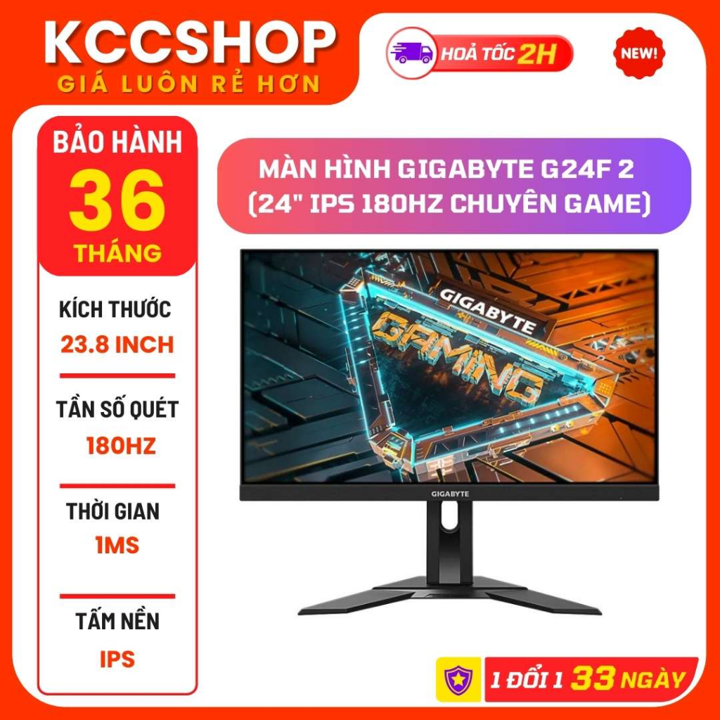 Màn hình GIGABYTE G24F 2 24" IPS 180Hz chuyên game bán chạy nhất