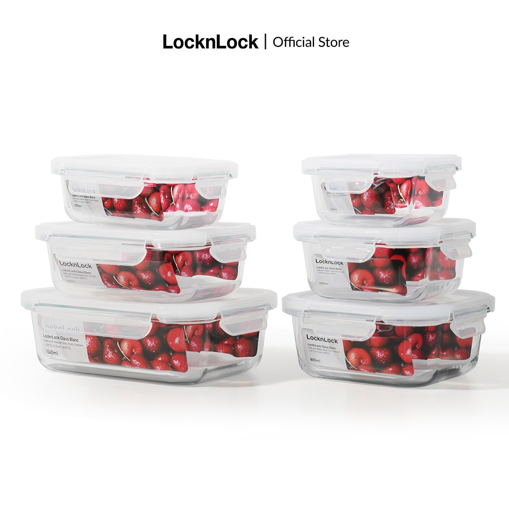 Hộp đựng thực phẩm thủy tinh Lock&Lock Blanc glass food container