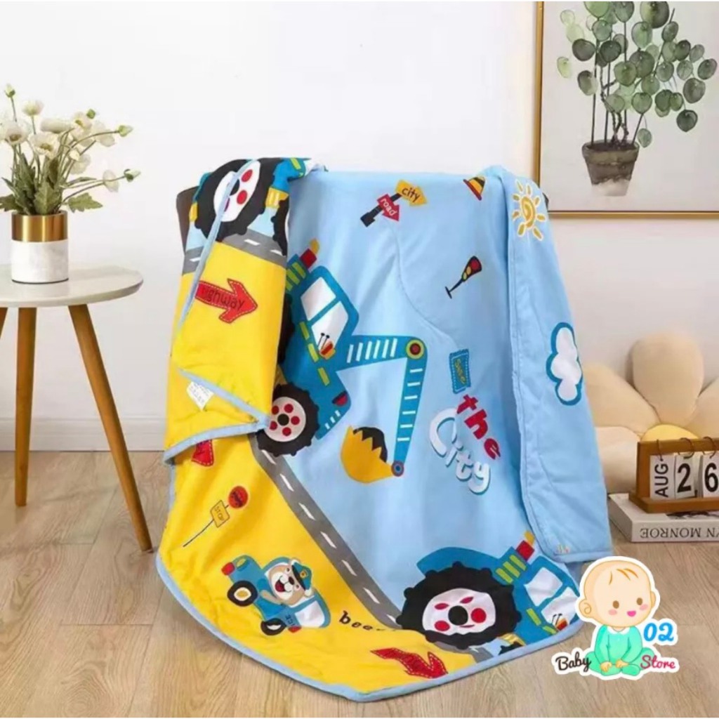 Chăn Cho Bé Chăn Đũi Hè Thu Cho Bé Đi Học Cực mềm Mầu Sắc Đáng Yêu Kich Thước 1m1 x 1m4