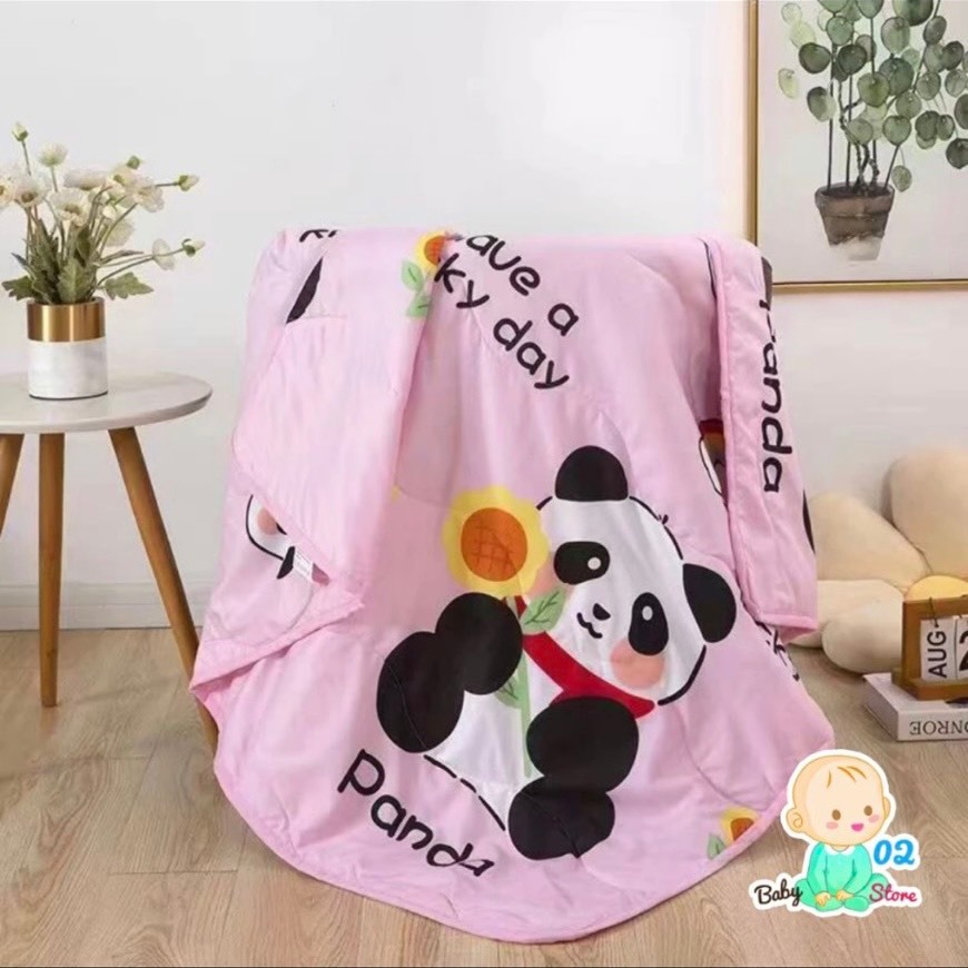 Chăn Cho Bé Chăn Đũi Hè Thu Cho Bé Đi Học Cực mềm Mầu Sắc Đáng Yêu Kich Thước 1m1 x 1m4