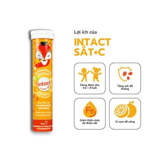 Viên sủi bổ sung Vitamin C hữu cơ cho trẻ em từ 4 tuổi INTACT MIT EISEN