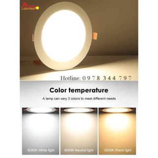 Đèn Led âm trần siêu mỏng siêu sáng ánh sáng trắng và trung tính - Bảo hành 1 năm