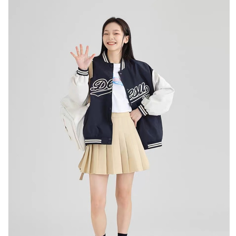 Bomber - Áo khoác bomber Dessu dáng varsity 101 MA125