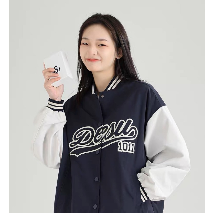 Bomber - Áo khoác bomber Dessu dáng varsity 101 MA125