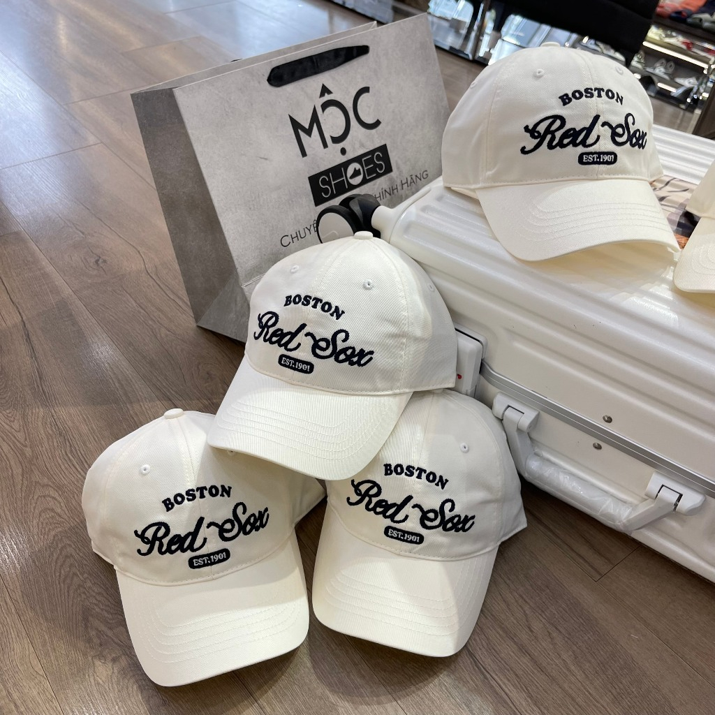 Mũ/Nón Lưỡi Trai Mlb  *Logo Ny* - Trắng- Dây Dài - Authentic 100%