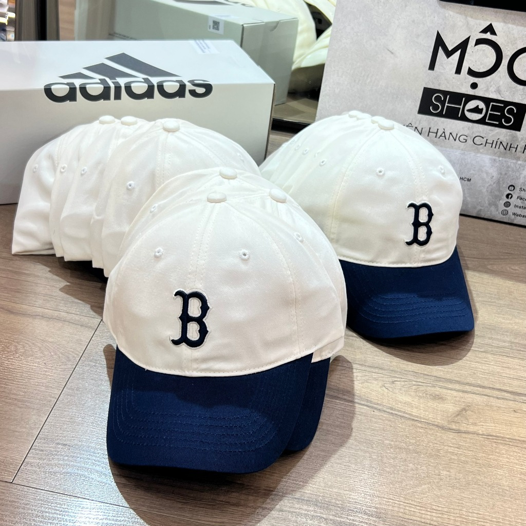 Mũ/Nón Lưỡi Trai Mlb  *Logo B Tim Đỏ* - Đen - Authentic 100%