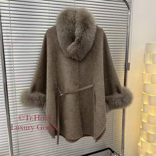 Áo dạ cổ lông cao cấp (chuẩn mẫu)