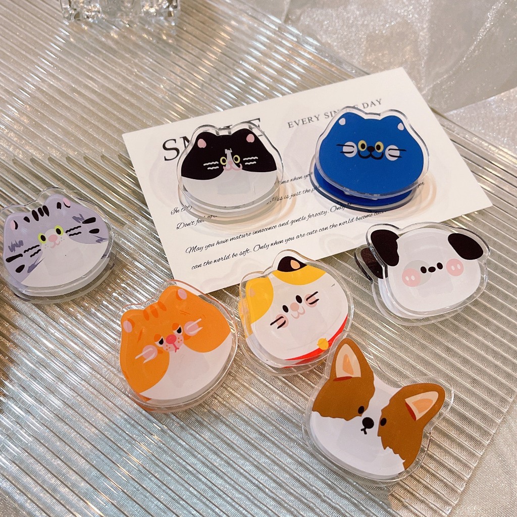 Kẹp Giấy Nhựa Paper Clip Mèo Chó Đáng Yêu