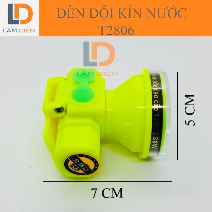 Đèn pin đội pin sạc chông nước lặn sâu 20m t2806 - 2808 - 2810